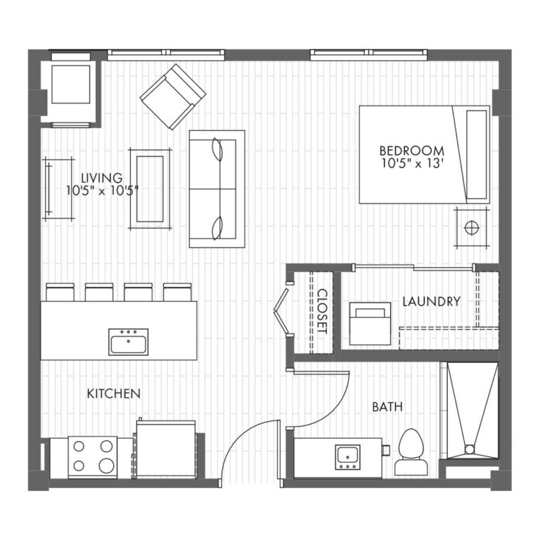 Studio Apartment Home – Style 0A