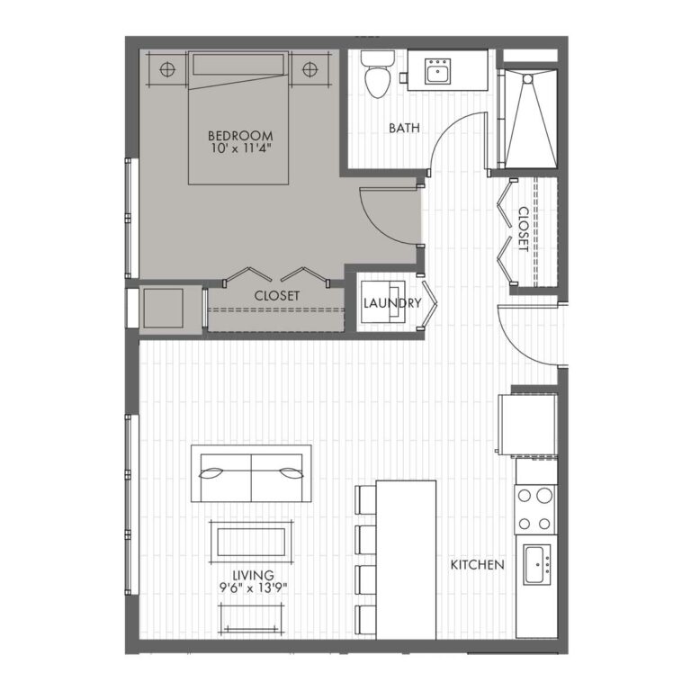 Penthouse One Bedroom – Style 1E