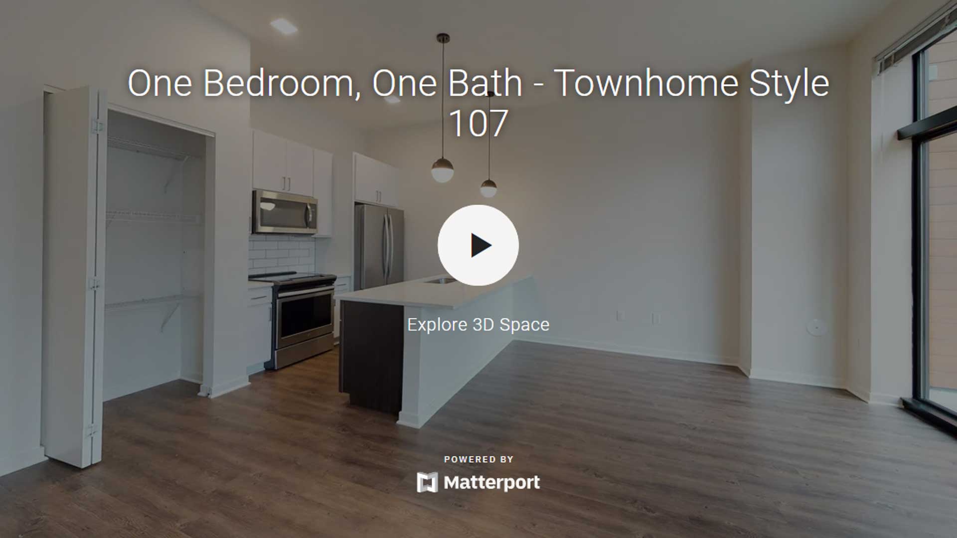 One Bedroom, One Bath - Townhome Style 107